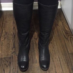 FRYE Molly Gore tall black boot - size 11 elastic